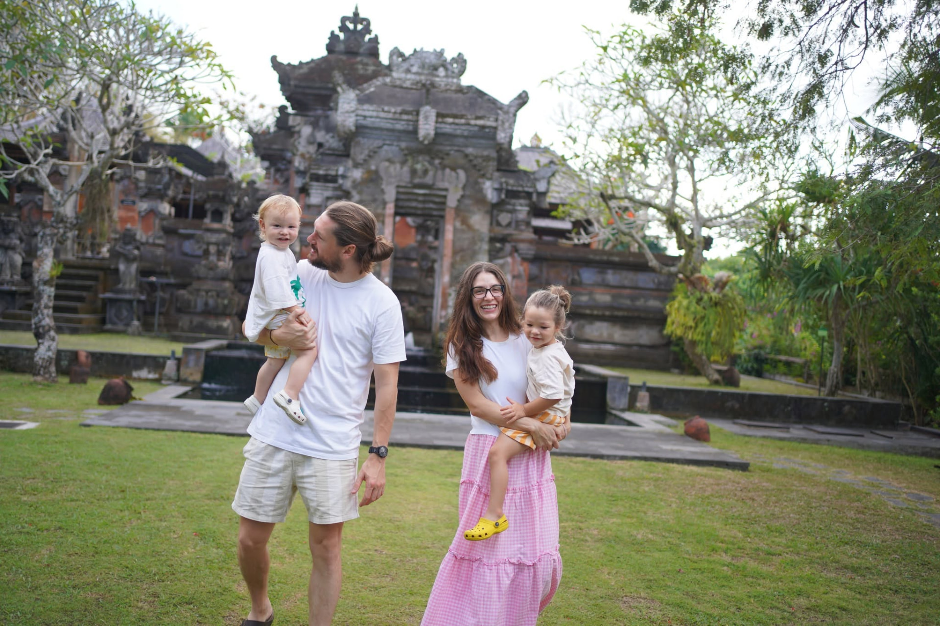 Jacob with his wife and two kids